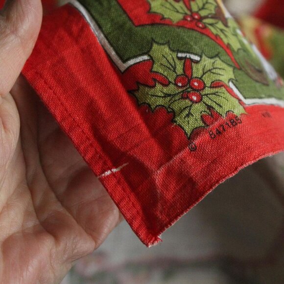 Vintage Holiday Towel, Vista Christmas Recipes Cotton Tea Towel, Made in Britain - Picture 12 of 15